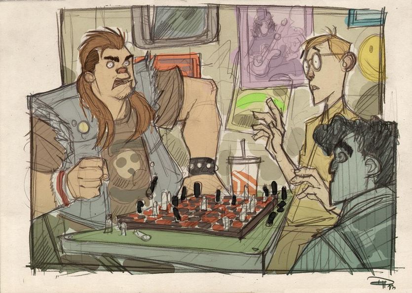 Denis-Medry-STAR-WARS-80s-High-School-Let-Chewbie-win