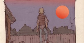 Denis-Medry-STAR-WARS-80s-High-School-Luke-Binary-Sunset