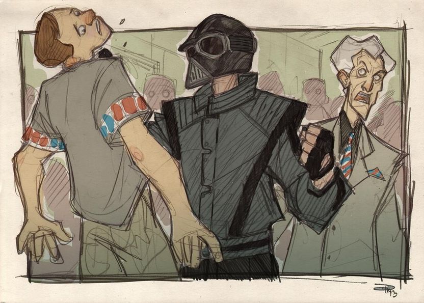 Denis-Medry-STAR-WARS-80s-High-School-Vader-Bully