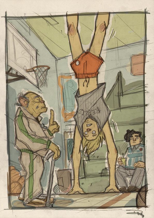 Denis-Medry-STAR-WARS-80s-High-School-Yoda-Luke