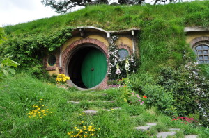 Entrada da casa de Bilbo