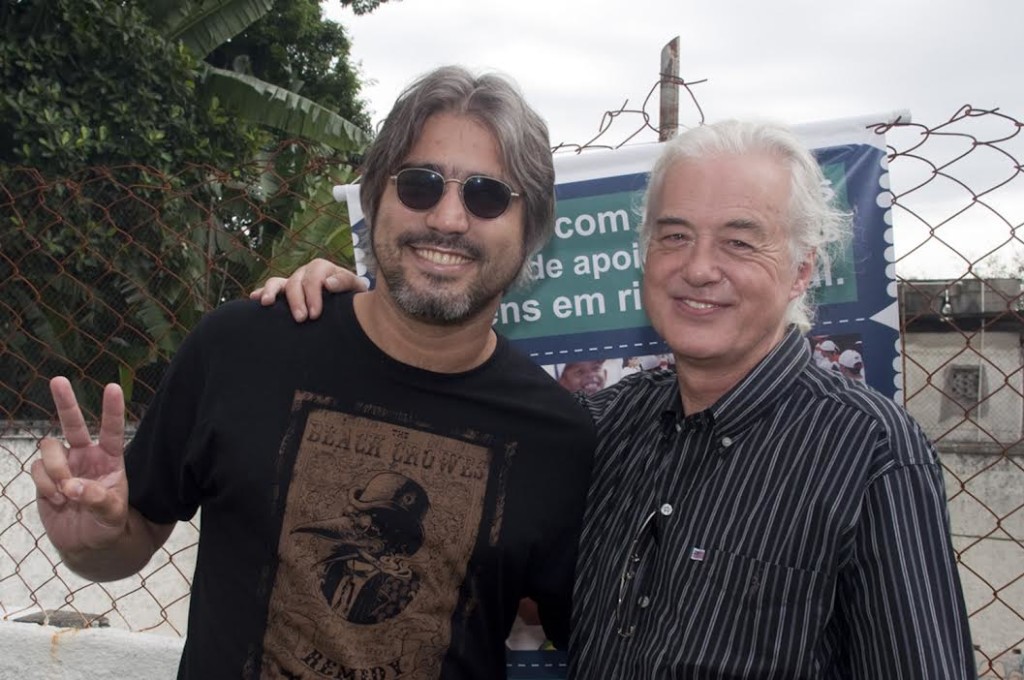 Eduardo Merçon e Jimmy Page