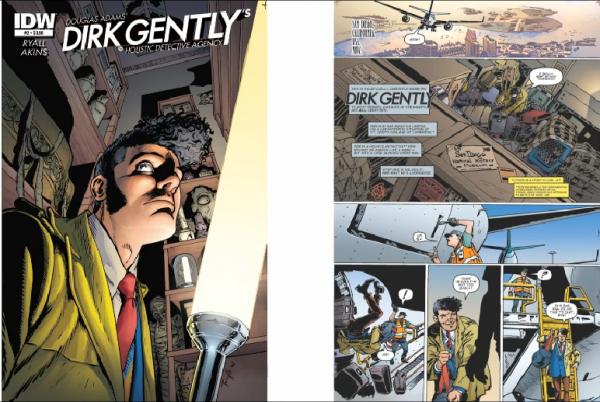 Veja por dentro dos quadrinhos de Dirk Gently