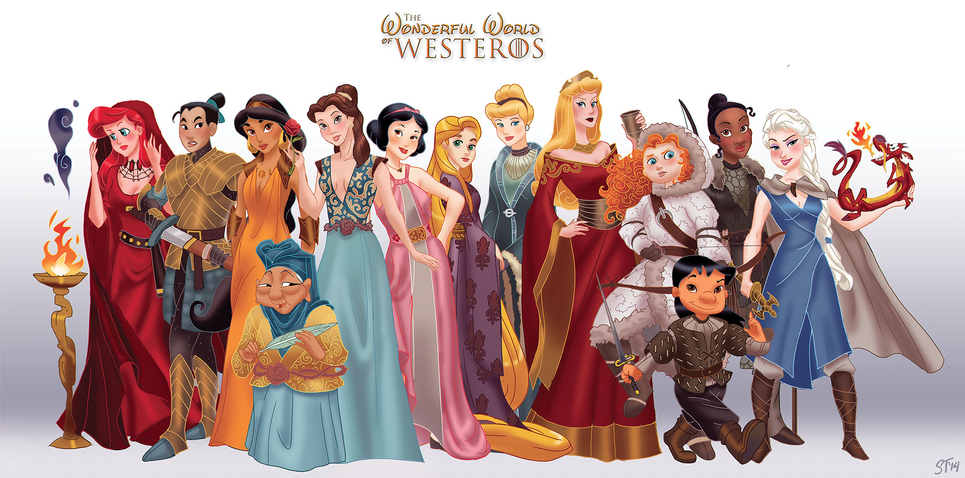 Princesas da Disney em Game Of Thrones