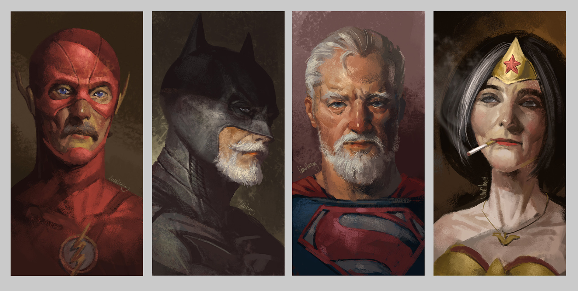 Heróis da DC na idade da aposentadoria