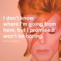 Bowie não fez arte, ele era a arte!