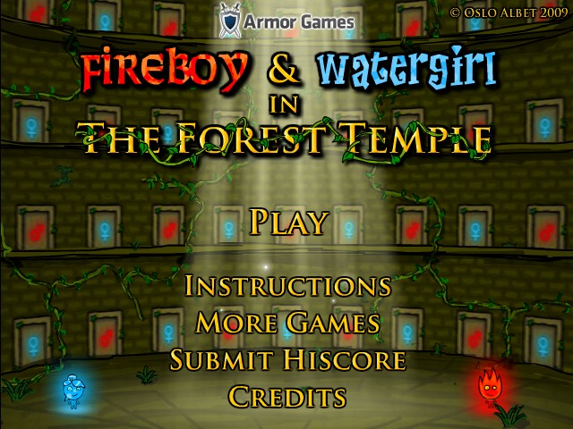 Fireboy and Watergil 1 Forest Temple  Jogos online, Jogos divertidos, Jogos