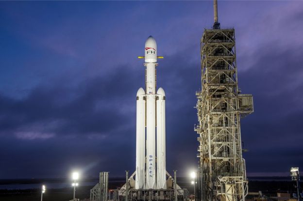 Falcon Heavy de Elon Musk está pronto para seu lançamento!