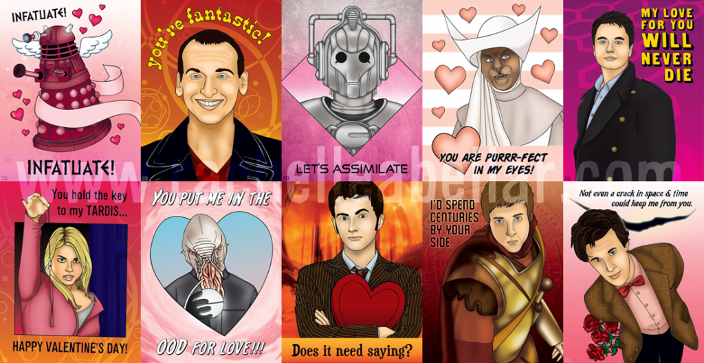 Doctor Who Valentines by Rachelle Abellar